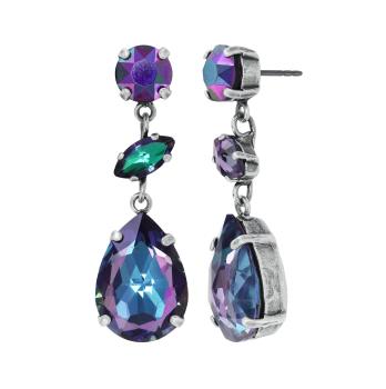 black/violet - Afternoon Tea de Luxe - Konplott earrings